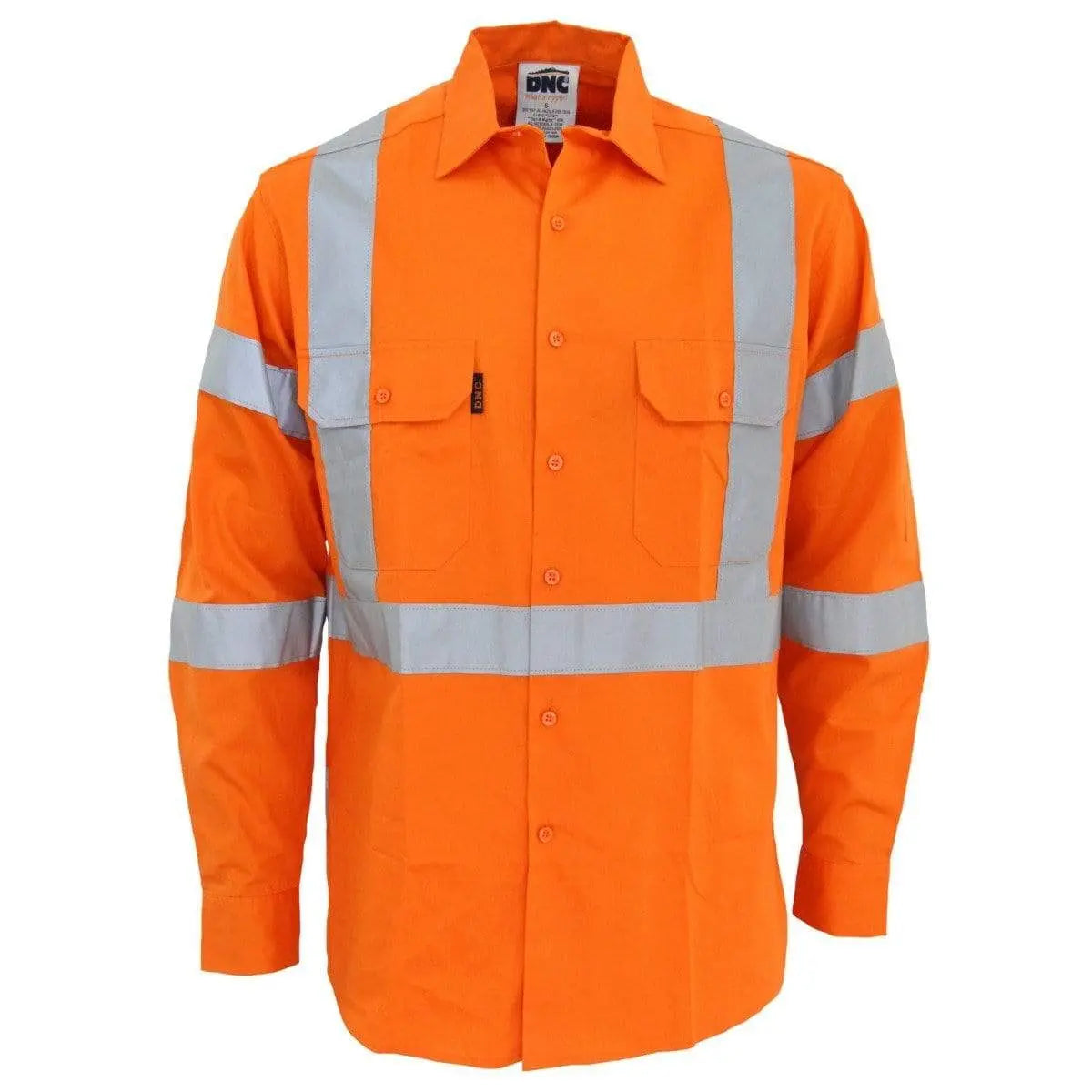 Dnc Workwear Hi-vis 3-way Vented "X" Back & Bio-motion Taped Shirt - 3545 Metro Workwear.